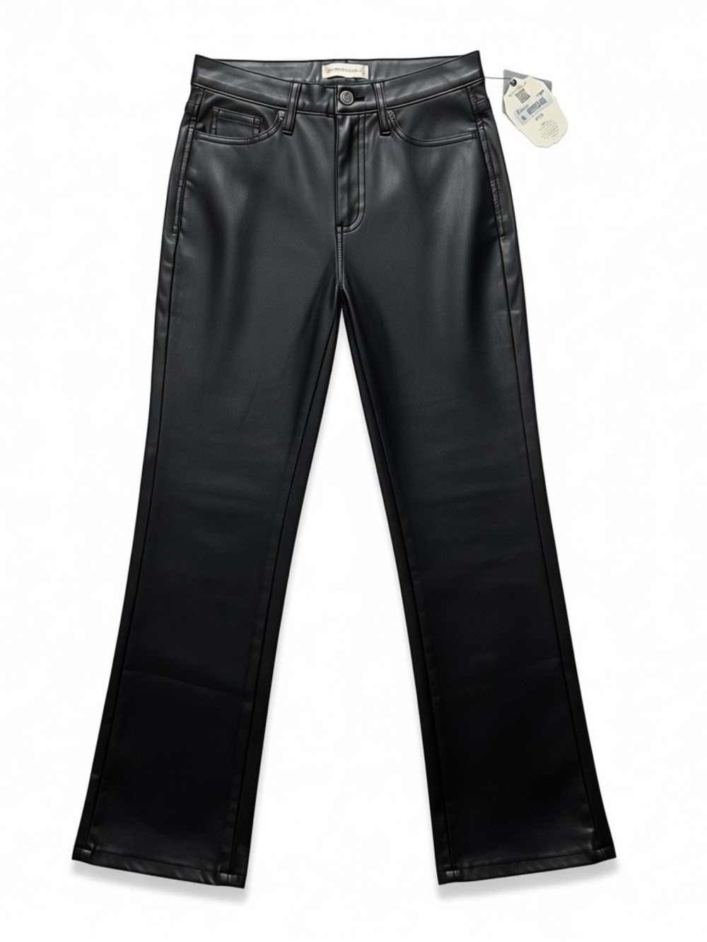 Altar’d State NWT Black Faux Leather Flare Pants Size 0/24
